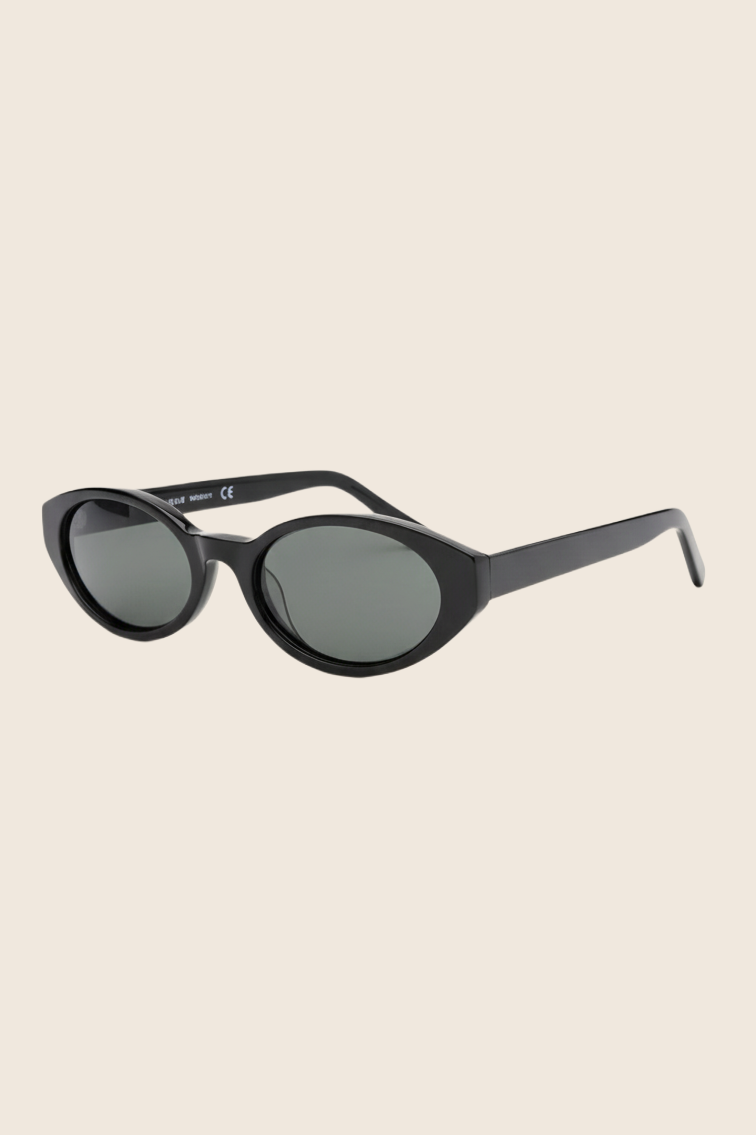 Novara Milano Black Polarised Sunglasses angled view