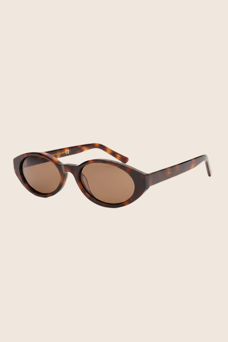 Novara Milano Brown Polarised Sunglasses angled view