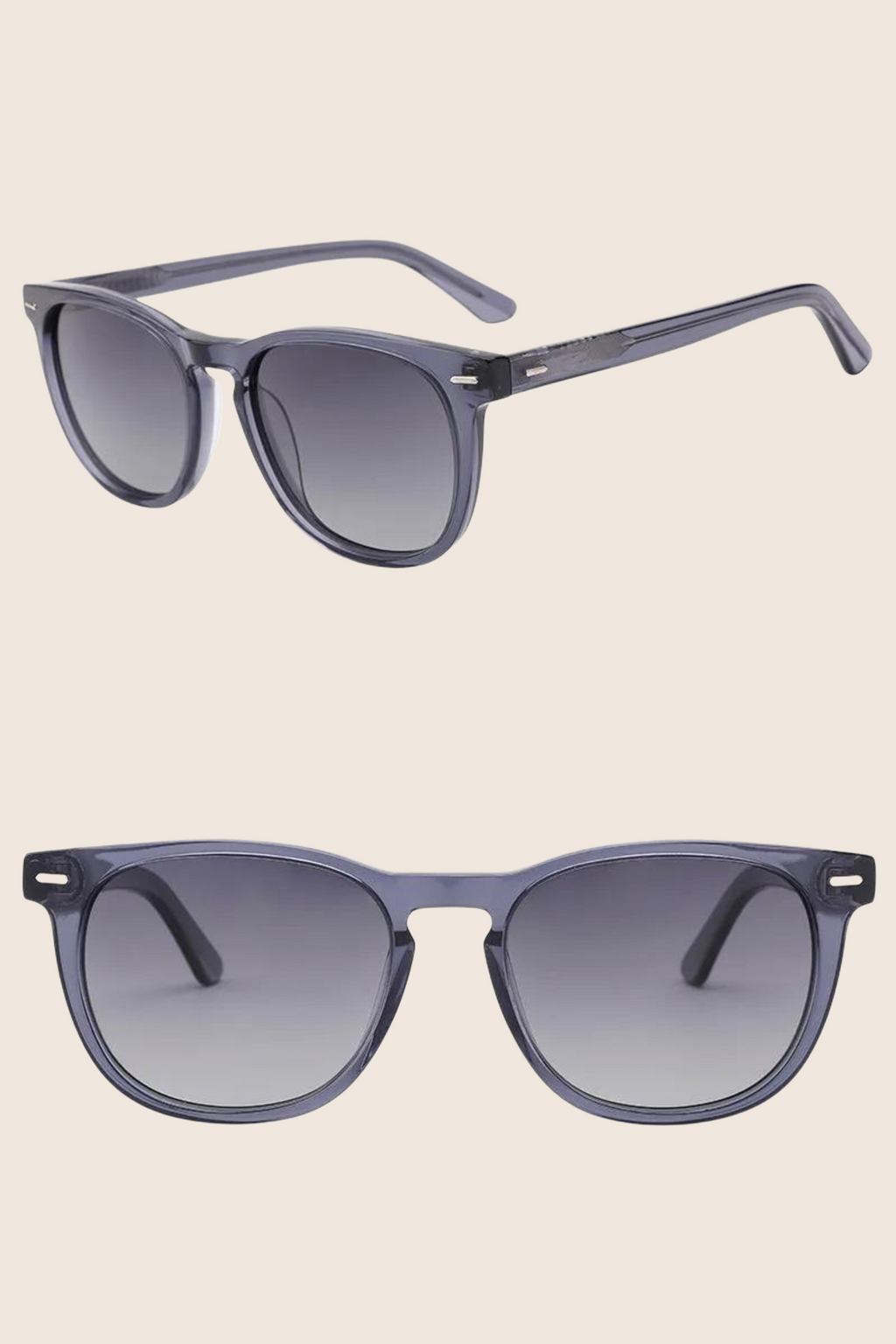 Novara Riviera Blue Polarised Sunglasses front view