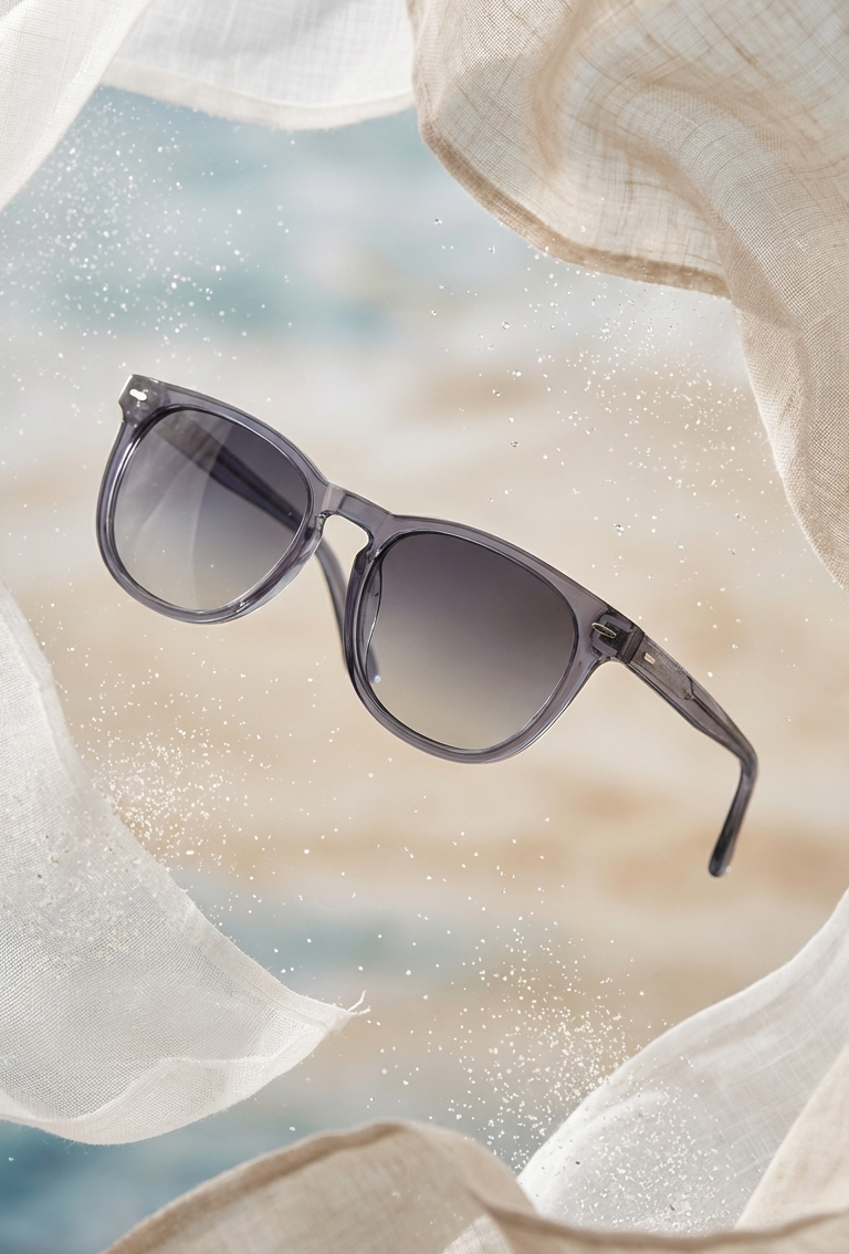 Novara Riviera Blue Polarised Sunglasses floating