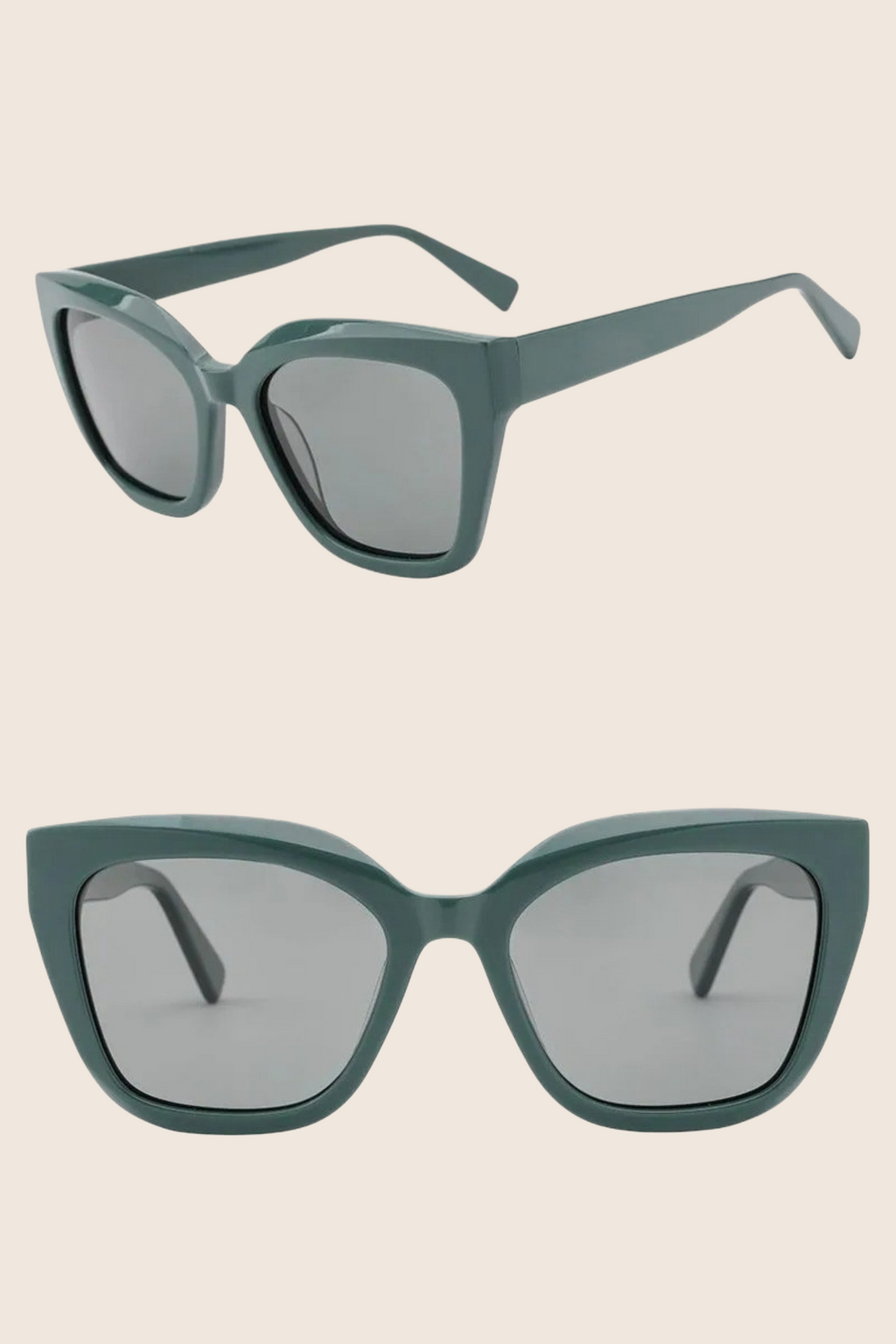 Novara Verona Green Polarised Sunglasses front view