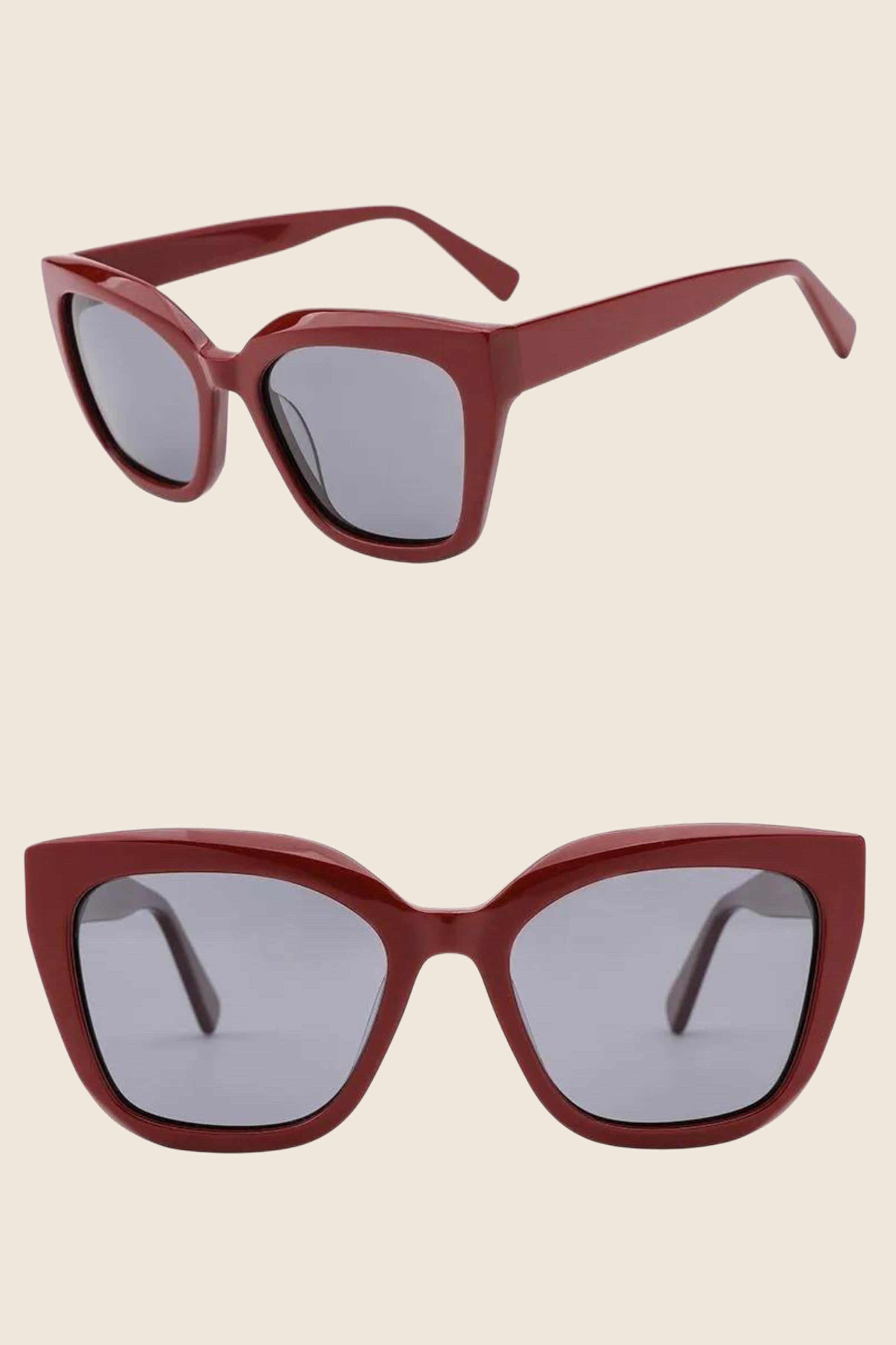Novara Verona Red Polarised Sunglasses front view